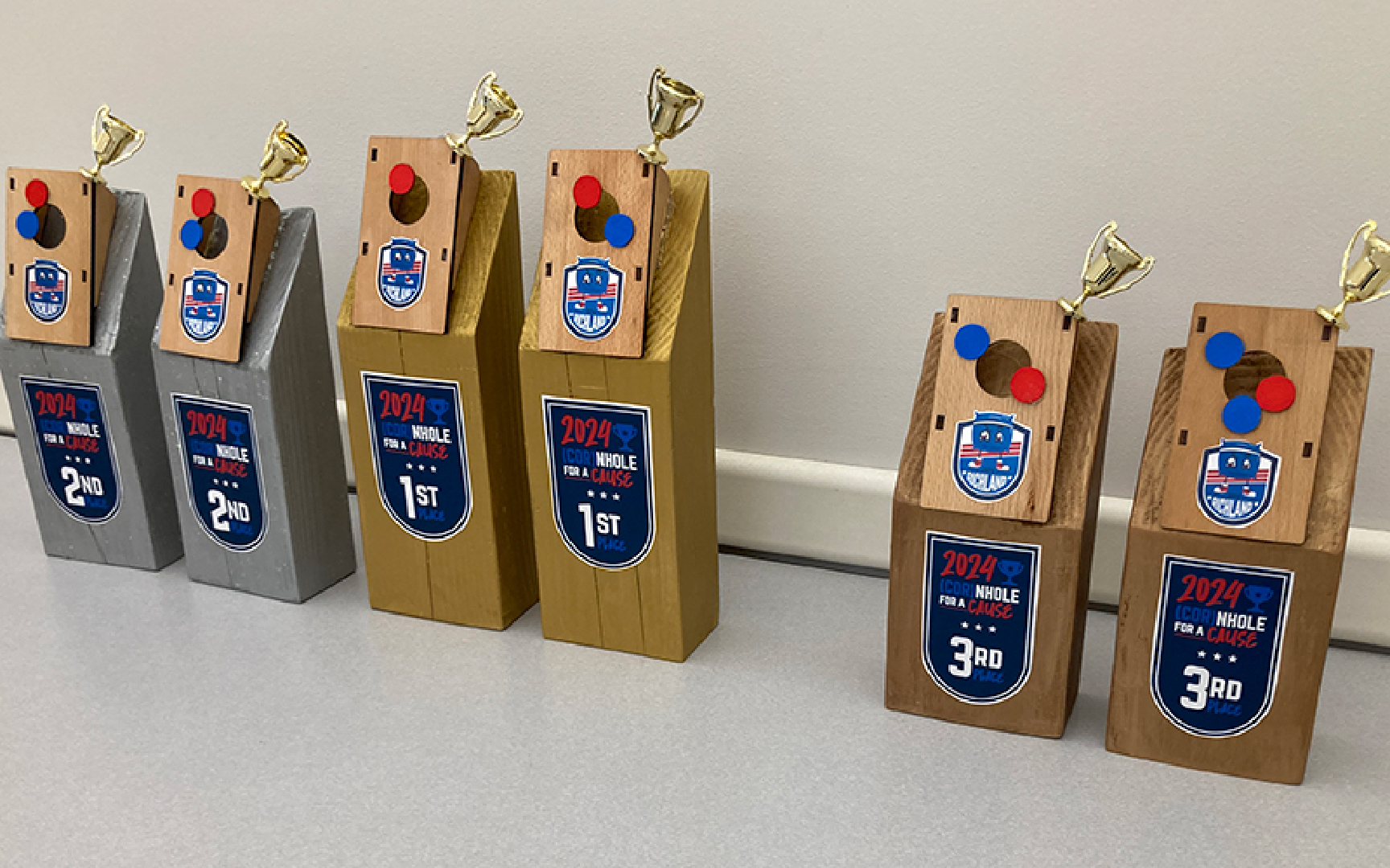City of Richland 2024 (Cor)nhole For A Cause  Event Trophies