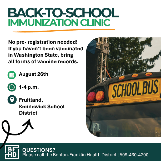 Back-To-School Immunization Clinic Flyer
